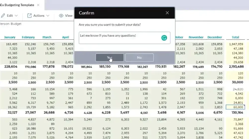 Screenshot of Excel spreadsheet displaying data and formulas.