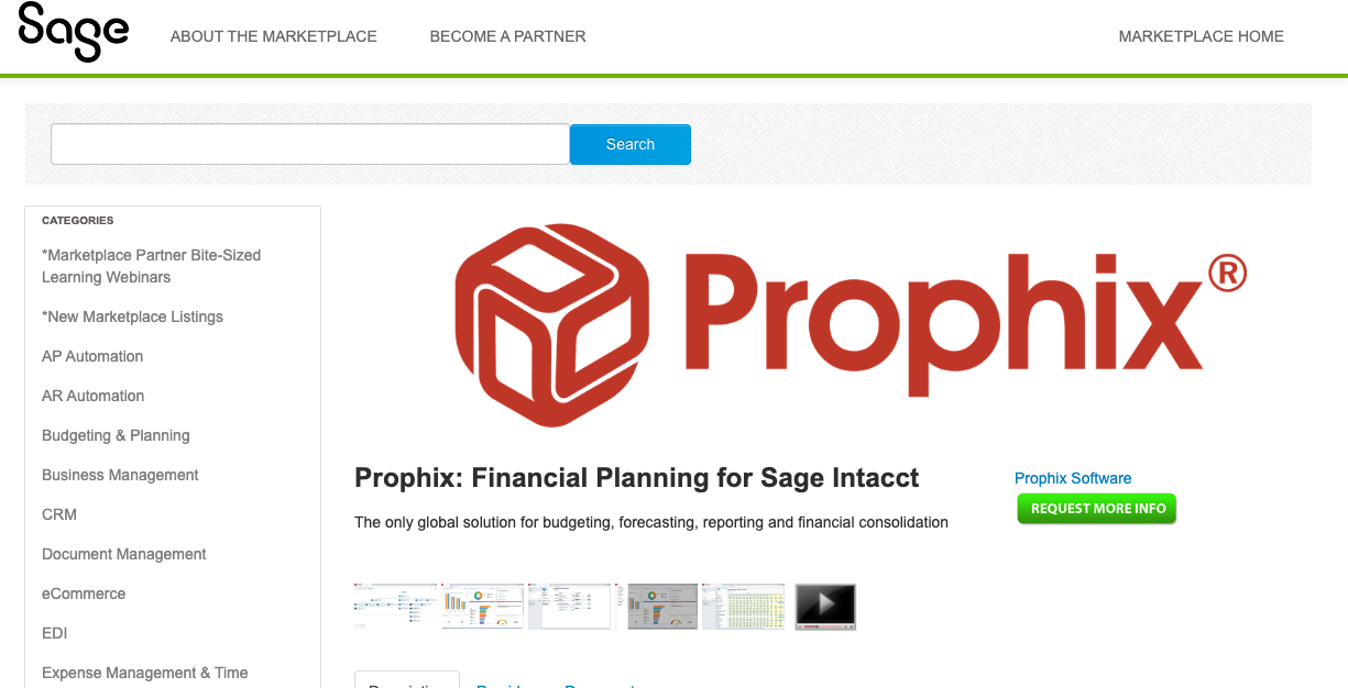Prophix - empowering small businesses with financial planning.