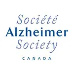 Societe Alzheimer Canada logo: A blue and white logo featuring a stylized brain with the words "Societe Alzheimer Canada" written below it.